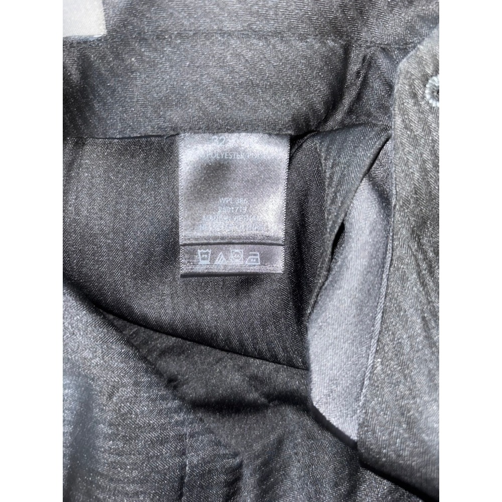 Kenneth Cole Reaction Mens Textured Stria Dress Pants Charcoal Grey 32W x30L NEW - Picture 3 of 4